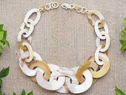 Collares hechos con cuerno para niñas y mujeres, joyería natural ecológica, cuerno de buey de Búfalo, collares para niñas y mujeres, joyería a bajo precio - Product Image 5