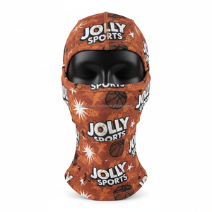 Balaclava pour femmes en polaire polyester doux de qualité supérieure 190 GSM, design multi-panneaux, imprimé marron avec logo personnalisé par sublimation - Product Image 1