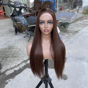 Pas cher Longue Bob Transparent Hd Dentelle Fermeture de Cheveux Humains Perruque Brun Cheveux Vietnamiens Perruque 4x4 5x5 6x6 - Product Image 3