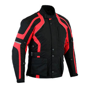 Veste de moto respirante pour hommes imperméable confortable nouveau Design moto Cordura veste fabriquée au Pakistan - Product Image 2