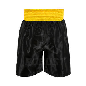 กางเกงชกมวยพิมพ์โลโก้ตามสั่ง คุณภาพสูง สำหรับทุกเพศ ผลิตจากผ้าซาตินไนลอนและผ้าฝ้าย 100% เหมาะสำหรับมวยไทยและศิลปะการต่อสู้แบบ MMA - Product Image 3