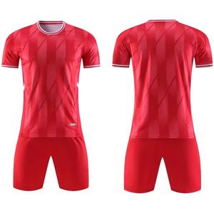 Ensemble complet d'uniformes de football personnalisés pour hommes adultes, avec logo, pour équipes scolaires, en polyester/coton, séchage rapide - Product Image 6
