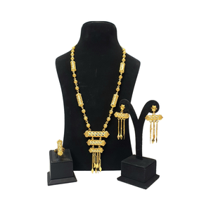 Colección Árabe Dubai, Juego de Joyería para Mujer Chapado en Oro de 24 Quilates, Diseño Único Más Vendido, Diseño Preferido en Túnez y Libia, 2 Gramos de Oro - Product Image 1