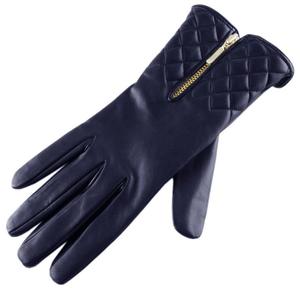 Gants matelassés en cuir, doublure en cachemire, gants de travail en cuir de mouton, gants de mode, gants chauds d'hiver - Product Image 4