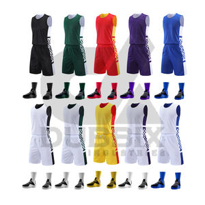 Maillot de basket-ball pour homme noir personnalisé en vente chaude, de haute qualité, respirant, réversible, ensemble pour l'été, maillot de basket-ball - Product Image 3