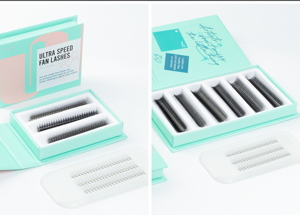Extensions de cils pré-faits ultra-volumineux à base pointue et tige courte, courbures C, CC, D, doux et moelleux, volume russe, vente en gros - Product Image 5