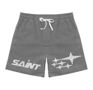 กางเกงขาสั้นตาข่ายโลโก้แบบตาข่ายผ้าโพลีเอสเตอร์100% ระบายอากาศได้ดีและลำลองออกแบบโลโก้ได้ตามต้องการใส่ได้ทุกขนาด - Product Image 4