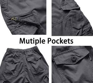 Logo d'impression personnalisé de haute qualité hommes sous le genou Cargo court coton matériel personnalisé Flexible hommes Cargo court - Product Image 3