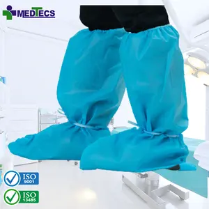 Strong Durability Plastic High Poly Boots Cover Disposable Hygienic Boot Shoe Covers