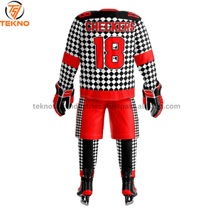 เสื้อเจอร์ซีย์เล่นกีฬาฮอกกี้ออกแบบได้ตามต้องการใช้เทคนิคการระเหิดชื่อทีมชุดฮ็อกกี้น้ำแข็ง - Product Image 2