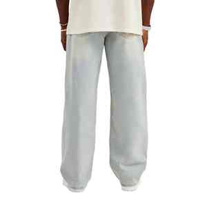 Jeans en denim pour hommes, streetwear en gros, jeans délavés, jeans décontractés pour hommes, pantalons baggy unisexes, jeans en denim amples et surdimensionnés - Product Image 2