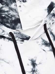 Sudadera con Capucha Corta de Manga Larga con Estampado Tie Dye Personalizada OEM para Mujer, Ropa Urbana, Sudadera con Capucha Estampada de Alta Calidad para Mujer - Product Image 5