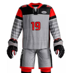 ชุดฮ็อกกี้น้ำแข็งระบายอากาศน้ำหนักเบาสำหรับผู้ใหญ่ชุดชื่อทีมออกแบบได้ตามต้องการฉลากส่วนตัว - Product Image 3