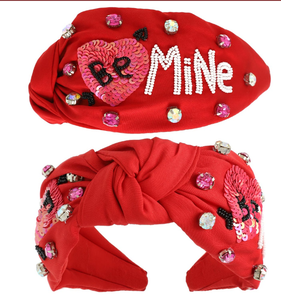 Serre-tête perlé pour la Saint-Valentin, accessoire capillaire perlé, style serre-tête perlé, style serre-tête perlé en forme de grain de riz, design fait main - Product Image 5