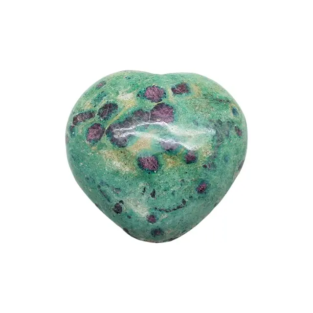 Haute qualité rubis Zoisite coeur en gros pierre précieuse guérison cristal coeur pierre pour la mise à la terre et la méditation coeurs à vendre