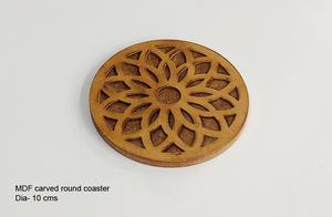 ที่รองแก้วกาแฟไม้ทำมือ ดีไซน์สวยหรู แกะสลักด้วยมืออย่างประณีต - สินค้าขายดี - Product Image 2