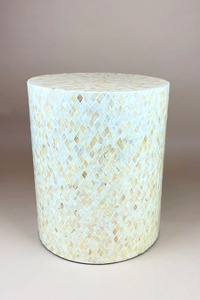 Table centrale en bois avec incrustations d'os, artisanat moderne et durable, taille personnalisable pour la salle à manger en plein air, la maison et les restaurants - Product Image 5