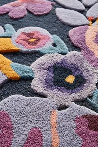 Alfombra de Lana de Nueva Zelanda Hecha a Mano, Elegante y Acogedora, Diseño Moderno, Apta para Mascotas, con Base de Yute para una Decoración del Hogar con Estilo - Product Image 2
