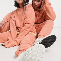 Survêtements unisexes 100 % coton biologique pour la maternité, grandes tailles, coupe ajustée, avec sweat à capuche, tenues d'entraînement, vêtements de sport, logo personnalisé
