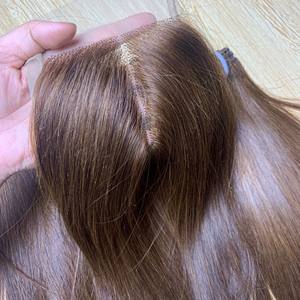 Extensions de Cheveux Vierges de Haute Qualité, Lisses comme un Bâton, Couleur Génie, Tissages avec Closure en Dentelle 4x4, Cheveux Remy Vietnamiens - Product Image 3