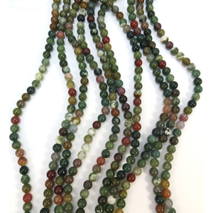 Collar de Cristal Natural, Cuentas de Jaspe de Fantasía Lisas, Piedra Roja Pulida, Joyería, Hilo Suelto, Piedra Preciosa al por Mayor para Sanación - Product Image 5