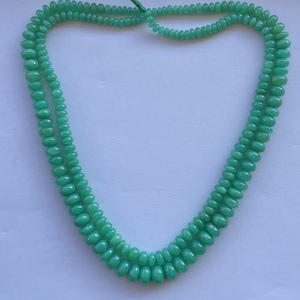 6mm 8mm 10mm 12mm Natural <b>Green</b> Chrysoprase Smooth Rondelle Gemstone <b>Beads</b> Strand for Jewelry Making <b>Necklace</b> Bracelet Alibaba - Product Image 1