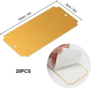 Placas y Etiquetas de Latón Tradicionales, Chapadas en Oro, Grabadas con Láser, Tamaños Personalizados, Suministro del Fabricante OEM - Product Image 4