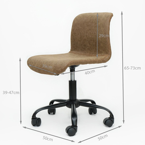 GAKJB-066X Contemporary Leather Upholstered Swivel Office <b>Chair</b> with Adjustable Height and Headrest for Bedroom or Workshop Use - Product Image 4