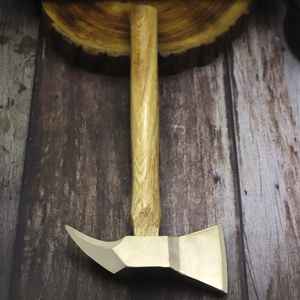 Tomahawks industriels de haute qualité au design populaire, manche en acier Damas argenté, utilisation polyvalente, longueur totale de 12 pouces, en acier - Product Image 6