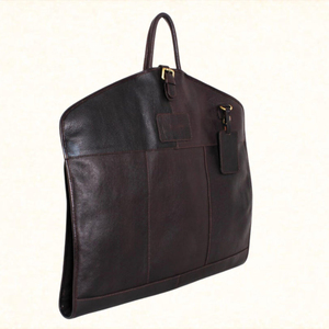 Sac de transport pour costume en cuir véritable léger et imperméable, sac de voyage pour costume, housse pour vêtements suspendus, cadeau pour garçons d'honneur, unisexe, Noël - Product Image 1