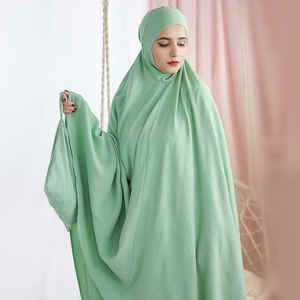 Vestido de alta calidad tradicional islámico Abaya para mujer modesto para Jilbab con Sudadera con capucha adjunta Thobe largo/Thawb para primavera - Product Image 5