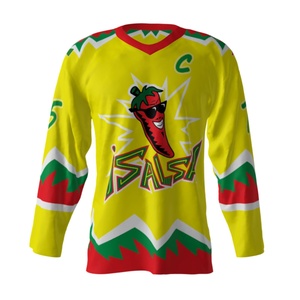 Maillot de hockey sur glace à sublimation personnalisable OEM unisexe de haute qualité, respirant, uniforme de hockey sur glace personnalisé de club d'équipe pour jeunes et adultes - Product Image 1