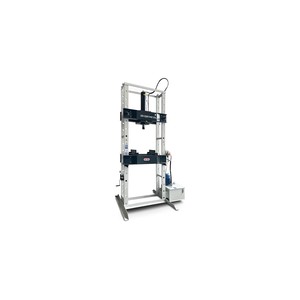 Presse d'atelier hydraulique HPA 30-400 tonnes, presse d'atelier à cadre en H avec pompe manuelle, cylindre mobile et blocs en V - Product Image 2