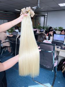 Bant saç doğal saç Extens Extensiones Cabello Ombre ham bakire Remy 100 Remy insan saçı postiş - Product Image 6