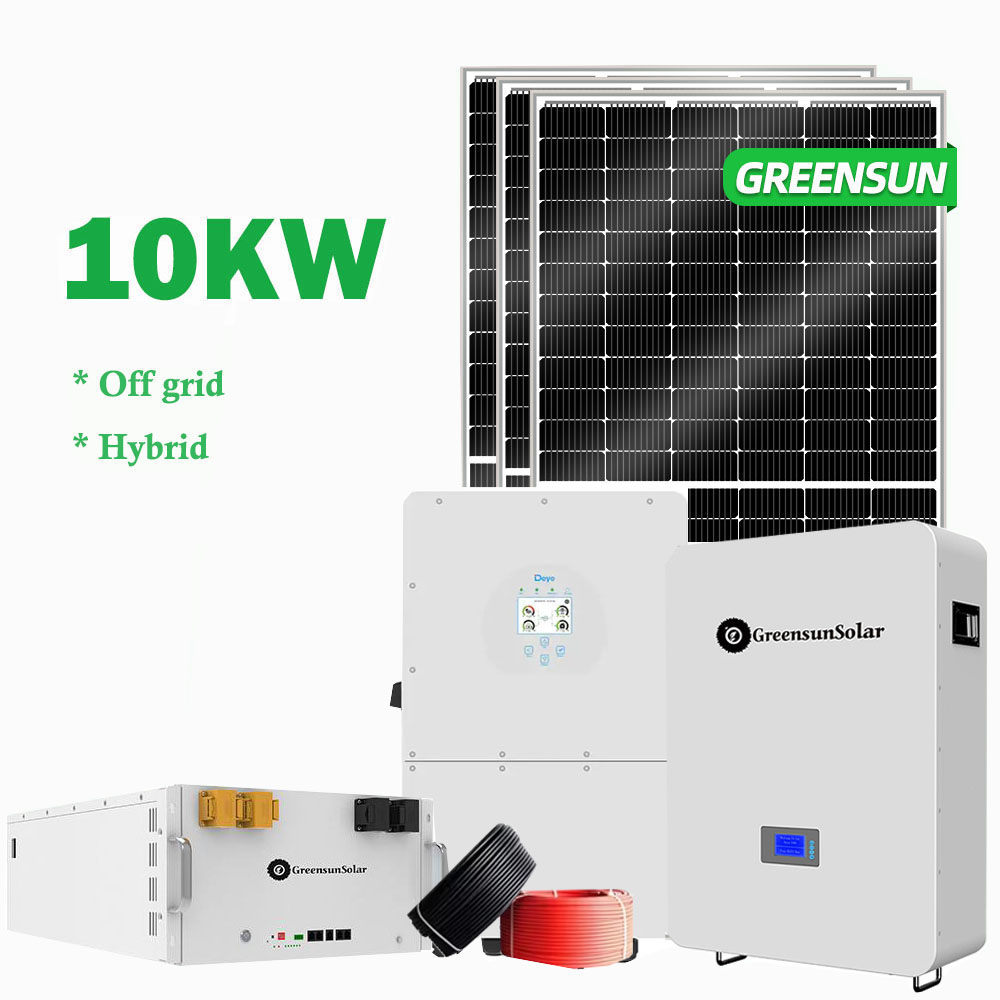 Greensun полная гибридная Солнечная система 5 кВт 5 кВА 10 кВт 20 кВт 25 кВт автономная солнечная энергетическая система набор