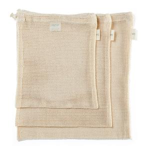 Eco-Friendly Recyclable Biodegradable Reusable <b>Drawstring</b> Washable Cotton Mesh Net Custom Logo for Shopping Produce Food - Product Image 4