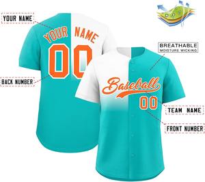 Jersey de béisbol personalizado sublimación impresa con contraste de color malla transpirable secado rápido jóvenes/adultos tamaño OEM a granel - Product Image 2