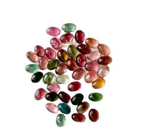 Hình bầu dục Cabochon 3x5 mét tự nhiên đa Tourmaline đá quý 100% màu sắc tự nhiên vivaaz đá quý AAA + lớp xử lý nhiệt IGI đồ trang sức làm - Product Image 4