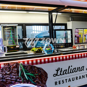 Truk makan seluler truk untuk pasar malam, mobil prasmanan truk makanan anjing panas es krim untuk permen makanan ringan makanan berkemah Trailer - Product Image 5