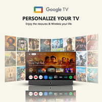 Televisor Portátil Inteligente con Pantalla LED de Alta Definición de 24 Pulgadas, Control Remoto por Voz, Conexión Bluetooth, Recargable, con Sistema Operativo Google TV