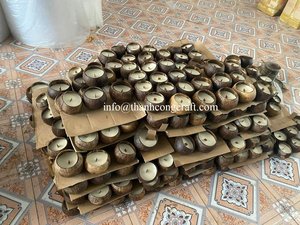 Nouveauté Vente en gros de nacre incrustée de coquilles de noix de coco Bol MOP Bols de noix de coco par Thanh Cong Artisanat Fabriqué au Vietnam - Product Image 6