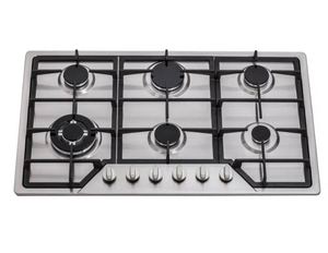 Table de cuisson à gaz encastrable en acier inoxydable à 6 brûleurs avec protection anti-extinction de flamme et allumage électronique - Product Image 6
