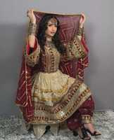 Robe Kuchi afghane de qualité supérieure pour femmes tenue de fête de mariage Style modeste fermeture éclair bouton dentelle lavable décoration AM IMPEX
