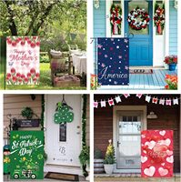Drapeaux de jardin pour les fêtes de Noël, Pâques, Halloween, décoration saisonnière pour la cour extérieure, design personnalisé disponible