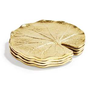 Posavasos de metal de lujo con grabado intrincado para decoración de comedor real clásica tradicional oficina en casa café restaurante que sirve - Product Image 6