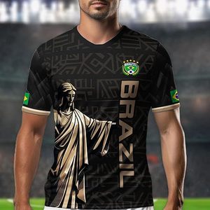 Uniforme de football de haute qualité, léger, col rond, nom et numéro personnalisés, logo personnalisé, respirant, séchage rapide, 100% polyester - Product Image 5
