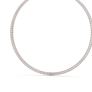 Collier en diamant CVD EF VVS-VS créé en laboratoire 24,06 CT, diamants taille émeraude, or 18 carats, 14 carats, or rose, or jaune, or blanc, luxe et raffinement - Product Image 5