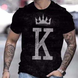 Summer High Quality Men Hip Hop Oversized T-Shirts 100% Cotton Eco-Friendly Digital Printing Hot Diamond <b>Letter</b> 240 Grams - Product Image 6