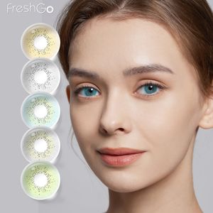 프레시 고 오션 콘택트 렌즈 컬러 콘택트 렌즈 1 년 자연 찾고 사탕 눈 연락처 도매 - Product Image 1