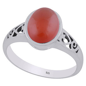 แหวนทองเหลืองชุบเงินทำด้วยมือสุดหรูสไตล์คลาสสิกเงินชั้นดีตัดด้วยพลอยรูปวงรีสำหรับงานแต่งงานของเด็กผู้หญิง - Product Image 5